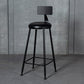 Scandinavian Matte Finish Velvet Counter Stool Footrest Home Barstool Gloss Black 1 Piece Clearhalo 'Bar Furniture' 'Bar Stools' 'bar_stools' 'furn' 'furn_bar_stools' 'Furniture' 'furniture_bar_stools' 'Kitchen & Dining Furniture' 4926550