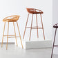 Contemporary Milk Tea Shop Footrest Stool Matte Finish Metal Barstool Clearhalo 'Bar Furniture' 'Bar Stools' 'bar_stools' 'furn' 'furn_bar_stools' 'Furniture' 'furniture_bar_stools' 'Kitchen & Dining Furniture' 4926565