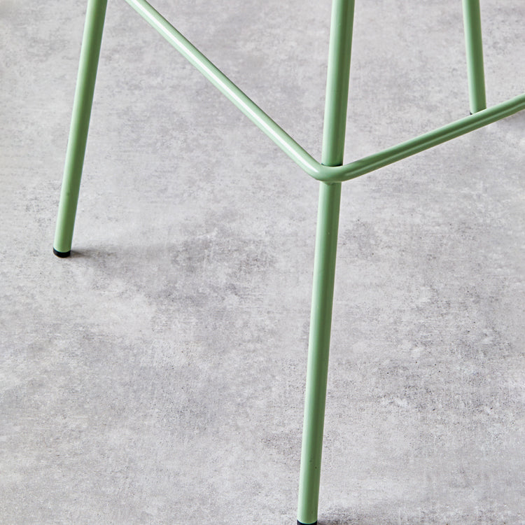 Contemporary Milk Tea Shop Footrest Stool Matte Finish Metal Barstool Clearhalo 'Bar Furniture' 'Bar Stools' 'bar_stools' 'furn' 'furn_bar_stools' 'Furniture' 'furniture_bar_stools' 'Kitchen & Dining Furniture' 4926576