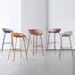 Contemporary Milk Tea Shop Footrest Stool Matte Finish Metal Barstool Clearhalo 'Bar Furniture' 'Bar Stools' 'bar_stools' 'furn' 'furn_bar_stools' 'Furniture' 'furniture_bar_stools' 'Kitchen & Dining Furniture' 4926586