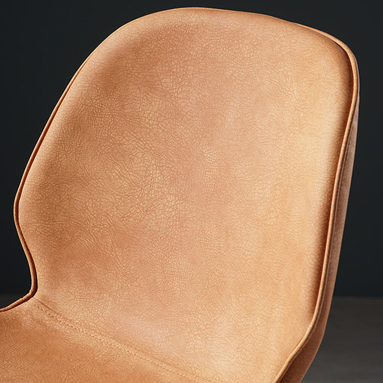 Scandinavian Footrest Matte Finish Barstool Restaurant Leather Stool Clearhalo 'Bar Furniture' 'Bar Stools' 'bar_stools' 'furn' 'furn_bar_stools' 'Furniture' 'furniture_bar_stools' 'Kitchen & Dining Furniture' 4926615