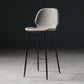 Scandinavian Footrest Matte Finish Barstool Restaurant Leather Stool Light Gray 1 Piece Bar Stool(30"H) Clearhalo 'Bar Furniture' 'Bar Stools' 'bar_stools' 'furn' 'furn_bar_stools' 'Furniture' 'furniture_bar_stools' 'Kitchen & Dining Furniture' 4926616