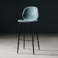 Scandinavian Footrest Matte Finish Barstool Restaurant Leather Stool Lake Blue 1 Piece Bar Stool(30"H) Clearhalo 'Bar Furniture' 'Bar Stools' 'bar_stools' 'furn' 'furn_bar_stools' 'Furniture' 'furniture_bar_stools' 'Kitchen & Dining Furniture' 4926631