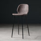 Scandinavian Footrest Matte Finish Barstool Restaurant Leather Stool Dark Brown 1 Piece Bar Stool(30"H) Clearhalo 'Bar Furniture' 'Bar Stools' 'bar_stools' 'furn' 'furn_bar_stools' 'Furniture' 'furniture_bar_stools' 'Kitchen & Dining Furniture' 4926636