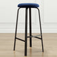 Contemporary Matte Finish Upholstered Stool Footrest Iron Bar Stool Clearhalo 'Bar Furniture' 'Bar Stools' 'bar_stools' 'furn' 'furn_bar_stools' 'Furniture' 'furniture_bar_stools' 'Kitchen & Dining Furniture' 4926730