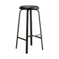 Contemporary Matte Finish Upholstered Stool Footrest Iron Bar Stool Clearhalo 'Bar Furniture' 'Bar Stools' 'bar_stools' 'furn' 'furn_bar_stools' 'Furniture' 'furniture_bar_stools' 'Kitchen & Dining Furniture' 4926732