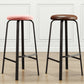 Contemporary Matte Finish Upholstered Stool Footrest Iron Bar Stool Clearhalo 'Bar Furniture' 'Bar Stools' 'bar_stools' 'furn' 'furn_bar_stools' 'Furniture' 'furniture_bar_stools' 'Kitchen & Dining Furniture' 4926742