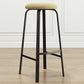 Contemporary Matte Finish Upholstered Stool Footrest Iron Bar Stool Clearhalo 'Bar Furniture' 'Bar Stools' 'bar_stools' 'furn' 'furn_bar_stools' 'Furniture' 'furniture_bar_stools' 'Kitchen & Dining Furniture' 4926744