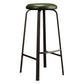 Contemporary Matte Finish Upholstered Stool Footrest Iron Bar Stool Green 1 Piece Clearhalo 'Bar Furniture' 'Bar Stools' 'bar_stools' 'furn' 'furn_bar_stools' 'Furniture' 'furniture_bar_stools' 'Kitchen & Dining Furniture' 4926754