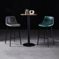 Scandinavian Leather Restaurant Stool Matte Finish Footrest Barstool Clearhalo 'Bar Furniture' 'Bar Stools' 'bar_stools' 'furn' 'furn_bar_stools' 'Furniture' 'furniture_bar_stools' 'Kitchen & Dining Furniture' 4926821