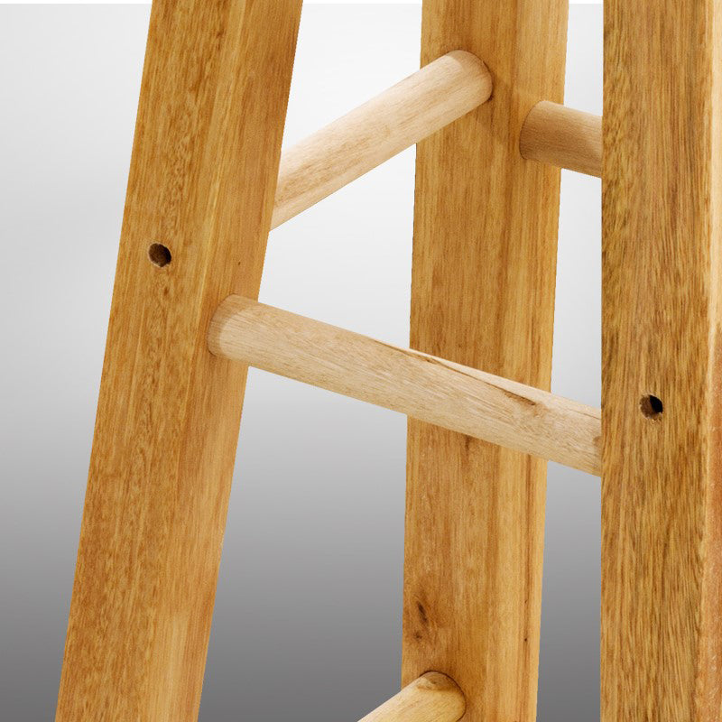Modern Armless Counter Stool Rubber Wood Kitchen Bar Stool with Seat and Pedal Clearhalo 'Bar Furniture' 'Bar Stools' 'bar_stools' 'furn' 'furn_bar_stools' 'Furniture' 'furniture_bar_stools' 'Kitchen & Dining Furniture' 4926870