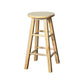 Modern Armless Counter Stool Rubber Wood Kitchen Bar Stool with Seat and Pedal Wood 1 Piece Counter Stool (23.5"H) Clearhalo 'Bar Furniture' 'Bar Stools' 'bar_stools' 'furn' 'furn_bar_stools' 'Furniture' 'furniture_bar_stools' 'Kitchen & Dining Furniture' 4926884