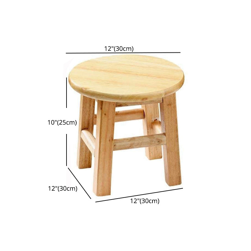 Modern Armless Counter Stool Rubber Wood Kitchen Bar Stool with Seat and Pedal Clearhalo 'Bar Furniture' 'Bar Stools' 'bar_stools' 'furn' 'furn_bar_stools' 'Furniture' 'furniture_bar_stools' 'Kitchen & Dining Furniture' 4926893