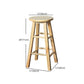 Modern Armless Counter Stool Rubber Wood Kitchen Bar Stool with Seat and Pedal Clearhalo 'Bar Furniture' 'Bar Stools' 'bar_stools' 'furn' 'furn_bar_stools' 'Furniture' 'furniture_bar_stools' 'Kitchen & Dining Furniture' 4926897