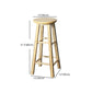 Modern Armless Counter Stool Rubber Wood Kitchen Bar Stool with Seat and Pedal Clearhalo 'Bar Furniture' 'Bar Stools' 'bar_stools' 'furn' 'furn_bar_stools' 'Furniture' 'furniture_bar_stools' 'Kitchen & Dining Furniture' 4926898