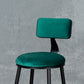 Industrial Armless Backrest Counter Stool Steel Cafe Bar Stool with Velvet Cushion Clearhalo 'Bar Furniture' 'Bar Stools' 'bar_stools' 'furn' 'furn_bar_stools' 'Furniture' 'furniture_bar_stools' 'Kitchen & Dining Furniture' 4926919