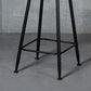 Industrial Armless Backrest Counter Stool Steel Cafe Bar Stool with Velvet Cushion Clearhalo 'Bar Furniture' 'Bar Stools' 'bar_stools' 'furn' 'furn_bar_stools' 'Furniture' 'furniture_bar_stools' 'Kitchen & Dining Furniture' 4926921