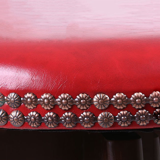 Modern Rotatable Backrest Counter Stool Wood Cafe Bar Stool with Leather Cushion and Pedal Clearhalo 'Bar Furniture' 'Bar Stools' 'bar_stools' 'furn' 'furn_bar_stools' 'Furniture' 'furniture_bar_stools' 'Kitchen & Dining Furniture' 4926972
