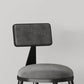 Industrial Armless Backrest Counter Stool Iron Milk Tea Shop Bar Stool with Cushion Clearhalo 'Bar Furniture' 'Bar Stools' 'bar_stools' 'furn' 'furn_bar_stools' 'Furniture' 'furniture_bar_stools' 'Kitchen & Dining Furniture' 4927158
