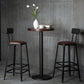 Industrial Armless Backrest Counter Stool Iron Cafe Bar Stool with Leather Cushion Clearhalo 'Bar Furniture' 'Bar Stools' 'bar_stools' 'furn' 'furn_bar_stools' 'Furniture' 'furniture_bar_stools' 'Kitchen & Dining Furniture' 4927184