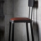Industrial Armless Backrest Counter Stool Iron Cafe Bar Stool with Leather Cushion Clearhalo 'Bar Furniture' 'Bar Stools' 'bar_stools' 'furn' 'furn_bar_stools' 'Furniture' 'furniture_bar_stools' 'Kitchen & Dining Furniture' 4927194