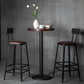 Industrial Armless Counter Stool Iron Cafe Bar Stool with Leather Cushion and Pedal Clearhalo 'Bar Furniture' 'Bar Stools' 'bar_stools' 'furn' 'furn_bar_stools' 'Furniture' 'furniture_bar_stools' 'Kitchen & Dining Furniture' 4927225