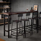 Industrial Armless Counter Stool Iron Cafe Bar Stool with Leather Cushion and Pedal Clearhalo 'Bar Furniture' 'Bar Stools' 'bar_stools' 'furn' 'furn_bar_stools' 'Furniture' 'furniture_bar_stools' 'Kitchen & Dining Furniture' 4927241