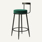 Industrial Armless Backrest Counter Stool Iron Cafe Bar Stool with Cushion and Pedal Clearhalo 'Bar Furniture' 'Bar Stools' 'bar_stools' 'furn' 'furn_bar_stools' 'Furniture' 'furniture_bar_stools' 'Kitchen & Dining Furniture' 4927275
