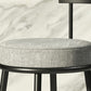 Industrial Armless Backrest Counter Stool Iron Cafe Bar Stool with Cushion and Pedal Clearhalo 'Bar Furniture' 'Bar Stools' 'bar_stools' 'furn' 'furn_bar_stools' 'Furniture' 'furniture_bar_stools' 'Kitchen & Dining Furniture' 4927278