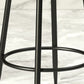 Industrial Armless Backrest Counter Stool Iron Cafe Bar Stool with Cushion and Pedal Clearhalo 'Bar Furniture' 'Bar Stools' 'bar_stools' 'furn' 'furn_bar_stools' 'Furniture' 'furniture_bar_stools' 'Kitchen & Dining Furniture' 4927280