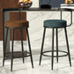 Industrial Armless Backrest Counter Stool Iron Cafe Bar Stool with Cushion and Pedal Clearhalo 'Bar Furniture' 'Bar Stools' 'bar_stools' 'furn' 'furn_bar_stools' 'Furniture' 'furniture_bar_stools' 'Kitchen & Dining Furniture' 4927282