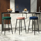 Industrial Armless Backrest Counter Stool Iron Cafe Bar Stool with Cushion and Pedal Clearhalo 'Bar Furniture' 'Bar Stools' 'bar_stools' 'furn' 'furn_bar_stools' 'Furniture' 'furniture_bar_stools' 'Kitchen & Dining Furniture' 4927284