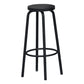 Industrial Armless Backless Counter Stool Iron Cafe Bar Stool with Seat and Pedal Clearhalo 'Bar Furniture' 'Bar Stools' 'bar_stools' 'furn' 'furn_bar_stools' 'Furniture' 'furniture_bar_stools' 'Kitchen & Dining Furniture' 4927357