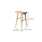 Modern Armless Backless Counter StoolWood Cafe Bar Stool with Wooden Seat and Pedal Clearhalo 'Bar Furniture' 'Bar Stools' 'bar_stools' 'furn' 'furn_bar_stools' 'Furniture' 'furniture_bar_stools' 'Kitchen & Dining Furniture' 4927467