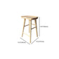 Modern Armless Backless Counter StoolWood Cafe Bar Stool with Wooden Seat and Pedal Clearhalo 'Bar Furniture' 'Bar Stools' 'bar_stools' 'furn' 'furn_bar_stools' 'Furniture' 'furniture_bar_stools' 'Kitchen & Dining Furniture' 4927468