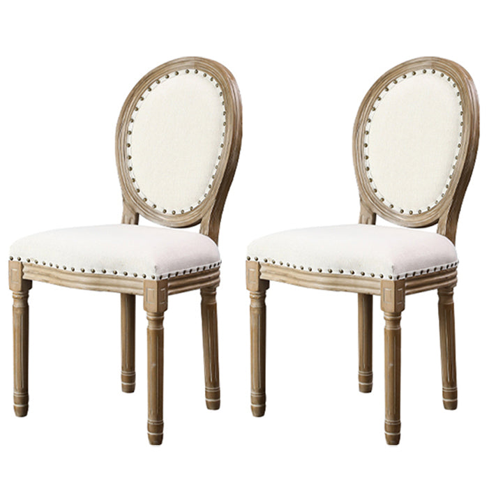 Traditional 1/2/5/7 Pieces Rectangle Dining Set Solid Wood Dining Table with Chairs 2 White Chairs Clearhalo 'Dining Room Sets' 'Dining Tables & Seating' 'dining_room_set' 'furn' 'furn_dining_room_set' 'Furniture' 'furniture_dining_room_set' 'Kitchen & Dining Furniture' 4927498