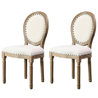 Traditional 1/2/5/7 Pieces Rectangle Dining Set Solid Wood Dining Table with Chairs 2 White Chairs Clearhalo 'Dining Room Sets' 'Dining Tables & Seating' 'dining_room_set' 'furn' 'furn_dining_room_set' 'Furniture' 'furniture_dining_room_set' 'Kitchen & Dining Furniture' 4927498