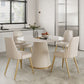 Minimalist 1/3/4/57 Pieces Dinette Set Round Dining Room Table Set Clearhalo 'Dining Room Sets' 'Dining Tables & Seating' 'dining_room_set' 'furn' 'furn_dining_room_set' 'Furniture' 'furniture_dining_room_set' 'Kitchen & Dining Furniture' 4927512