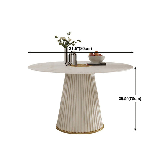 Minimalist 1/3/4/57 Pieces Dinette Set Round Dining Room Table Set Clearhalo 'Dining Room Sets' 'Dining Tables & Seating' 'dining_room_set' 'furn' 'furn_dining_room_set' 'Furniture' 'furniture_dining_room_set' 'Kitchen & Dining Furniture' 4927523