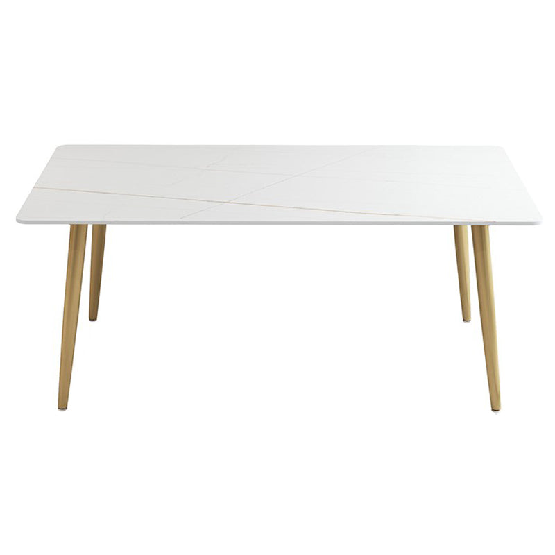 Luxury 1/2/5 Pieces Rectangle Dining Set Sintered Stone Dining Table with Chairs Clearhalo 'Dining Room Sets' 'Dining Tables & Seating' 'dining_room_set' 'furn' 'furn_dining_room_set' 'Furniture' 'furniture_dining_room_set' 'Kitchen & Dining Furniture' 4927531