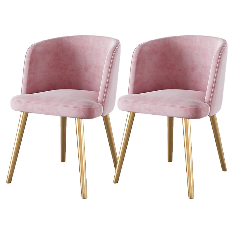 Luxury 1/2/5 Pieces Rectangle Dining Set Sintered Stone Dining Table with Chairs 2 Pink Chairs Clearhalo 'Dining Room Sets' 'Dining Tables & Seating' 'dining_room_set' 'furn' 'furn_dining_room_set' 'Furniture' 'furniture_dining_room_set' 'Kitchen & Dining Furniture' 4927535