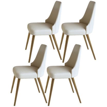 Glam 1/4/5/6/7 Pieces Dining Set Round Stone Dining Table for Dining Room 4 Beige Chairs Clearhalo 'Dining Room Sets' 'Dining Tables & Seating' 'dining_room_set' 'furn' 'furn_dining_room_set' 'Furniture' 'furniture_dining_room_set' 'Kitchen & Dining Furniture' 4927548