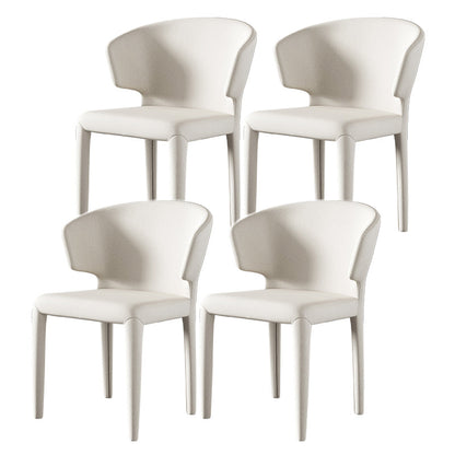 Modern 1/4/5/7 Pieces Rectangle Dining Set Sintered Stone Dining Table with Chairs 4 White Chairs Clearhalo 'Dining Room Sets' 'Dining Tables & Seating' 'dining_room_set' 'furn' 'furn_dining_room_set' 'Furniture' 'furniture_dining_room_set' 'Kitchen & Dining Furniture' 4927560