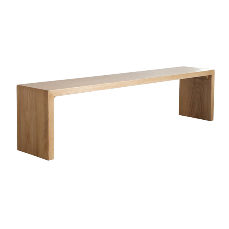 Modern 1/2/4 Pieces Rectangle Dinette Set Ash Wood Dining Table Set with Acrylic Foot Bench 71"L x 12"W Clearhalo 'Dining Room Sets' 'Dining Tables & Seating' 'dining_room_set' 'furn' 'furn_dining_room_set' 'Furniture' 'furniture_dining_room_set' 'Kitchen & Dining Furniture' 4927598