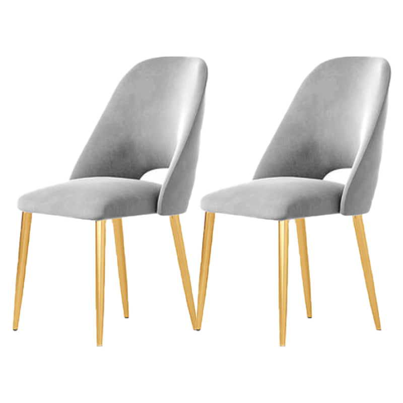 Glam 1/2/6/7 Pieces Dining Set Round Stone Dining Table for Dining Room 2 Grey Chairs Clearhalo 'Dining Room Sets' 'Dining Tables & Seating' 'dining_room_set' 'furn' 'furn_dining_room_set' 'Furniture' 'furniture_dining_room_set' 'Kitchen & Dining Furniture' 4927626