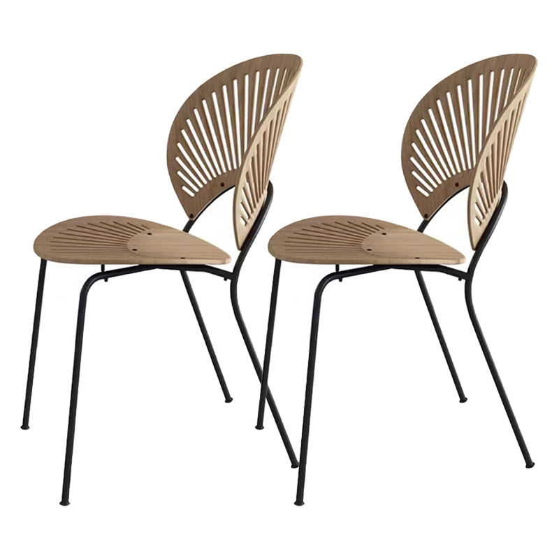 Contemporary 1/2/5/6 Pieces Dining Set Rectangle Acrylic Dining Room Set 2 Wood Chairs Clearhalo 'Dining Room Sets' 'Dining Tables & Seating' 'dining_room_set' 'furn' 'furn_dining_room_set' 'Furniture' 'furniture_dining_room_set' 'Kitchen & Dining Furniture' 4927645