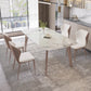 Modern 1/4/5/7 Pieces Dining Set Sintered Stone Dining Table Set for Kitchen Clearhalo 'Dining Room Sets' 'Dining Tables & Seating' 'dining_room_set' 'furn' 'furn_dining_room_set' 'Furniture' 'furniture_dining_room_set' 'Kitchen & Dining Furniture' 4927661