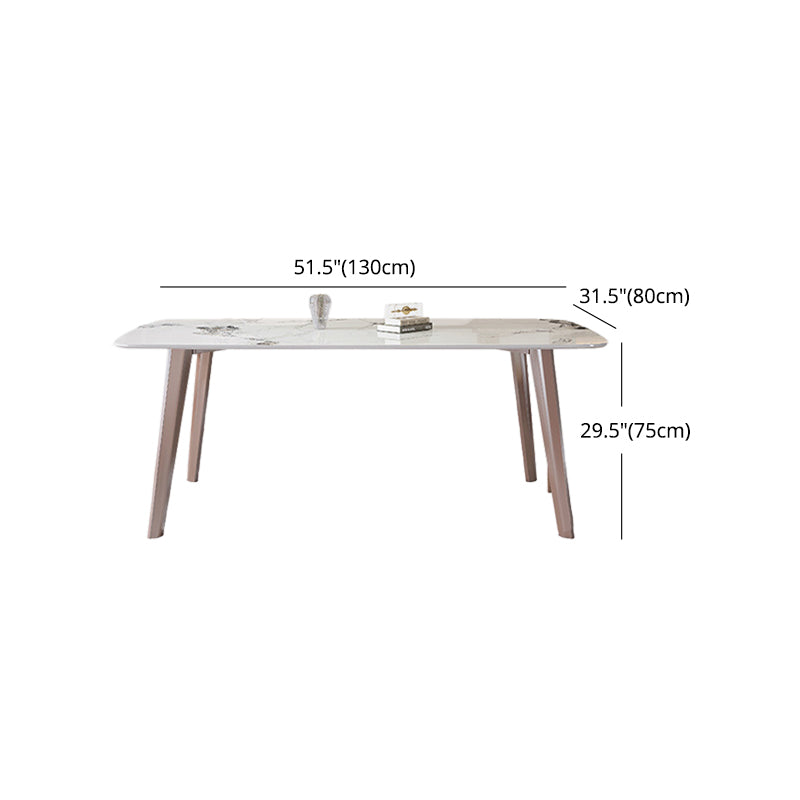 Modern 1/4/5/7 Pieces Dining Set Sintered Stone Dining Table Set for Kitchen Clearhalo 'Dining Room Sets' 'Dining Tables & Seating' 'dining_room_set' 'furn' 'furn_dining_room_set' 'Furniture' 'furniture_dining_room_set' 'Kitchen & Dining Furniture' 4927672