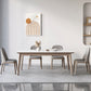 Modern Style 1/2/5/7 Pieces Dinette Set Solid Wood Dining Table and Chairs 5 Pieces: Table, 4 Grey Chairs Clearhalo 'Dining Room Sets' 'Dining Tables & Seating' 'dining_room_set' 'furn' 'furn_dining_room_set' 'Furniture' 'furniture_dining_room_set' 'Kitchen & Dining Furniture' 4927697