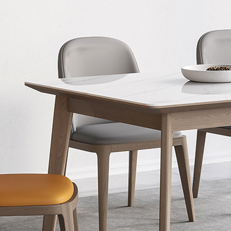 Modern Style 1/2/5/7 Pieces Dinette Set Solid Wood Dining Table and Chairs Clearhalo 'Dining Room Sets' 'Dining Tables & Seating' 'dining_room_set' 'furn' 'furn_dining_room_set' 'Furniture' 'furniture_dining_room_set' 'Kitchen & Dining Furniture' 4927703